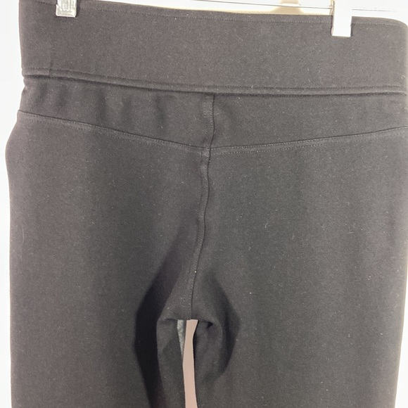 Club Monaco Black Faux Leather Front Wide Elastic Waist Band Leggings Size 4 - Picture 6 of 8